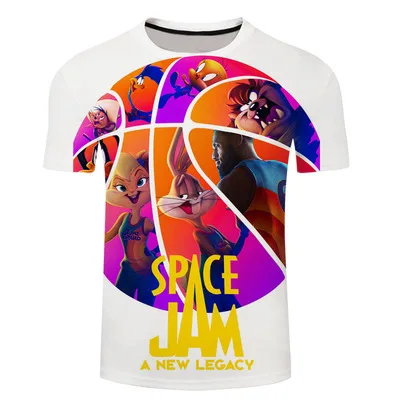 

3D T Shirt Men New Anime Space Jam2 Cowboy Bebop cosmic manga plain garment Fashion Unisex cartoon T-Shirt