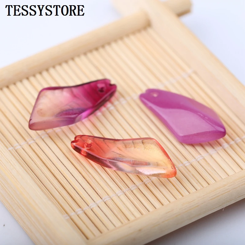 10 шт. стеклянные бусины в форме лепестков магнолии | Украшения и аксессуары