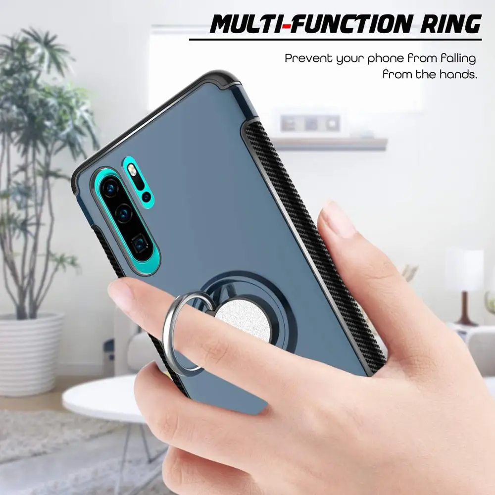Чехол для Huawei P30 P20 Mate 20 Lite Pro чехол с магнитным кольцом и подставкой Honor 10 9X 8X 7X |
