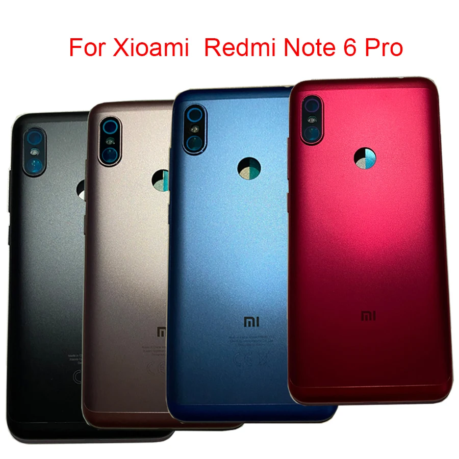 Оригинальная задняя крышка батарейного отсека для Xiaomi Redmi Note 6 Pro панель корпуса +