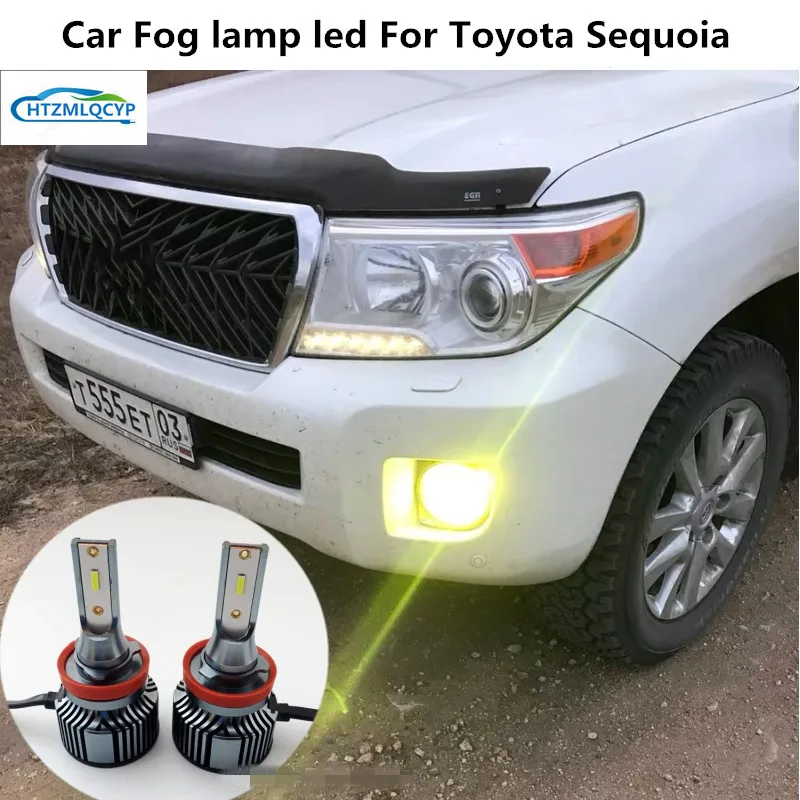 

Car Fog lamp led For Toyota Sequoia Car Fog Lamp Decoration Decorative Parts Front Fog Bulb 12V 6000K 30W Sequoia