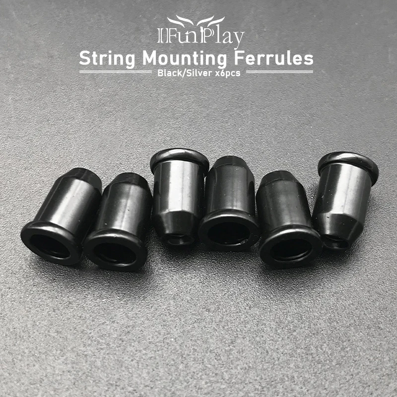 6 шт Электрогитары мост гитарная струна втулки для крепления струн втулка струны
