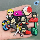Поштучная распродажа, певец-проигрыватель рок Hip-Hope, аксессуары для обуви Croc Jibz, заглушка сделай сам, браслет, украшение для садовой обуви