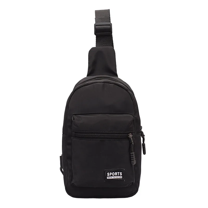 

New Chest Bag Men's Single Shoulder Crossbite Small Bag Female Korean Fashion Student Canvas Nylon Cloth Backpack Luxury Bag