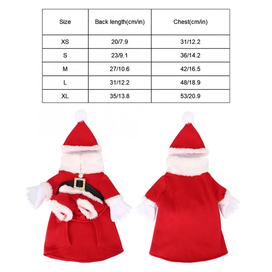 Рождественская одежда для домашних животных собак пальто и куртки хлопковая