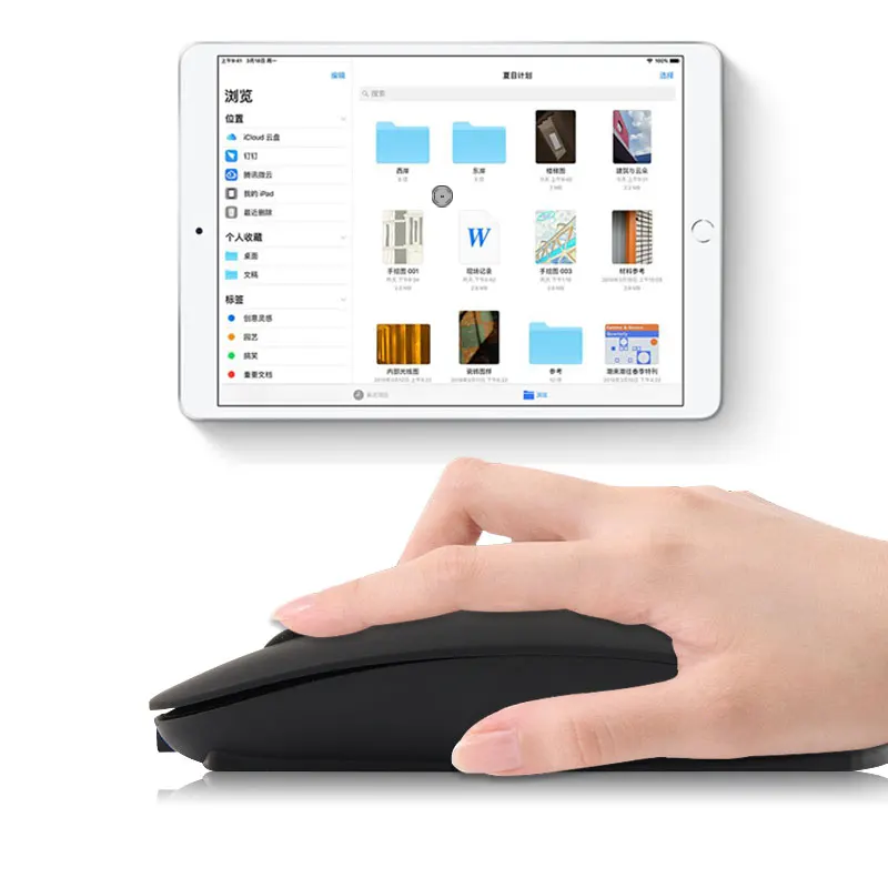 HUWEI Bluetooth мышь для ipad 9,7 Air2 Air 3 ipad Mini 4 5 mini5/4 таблетки беспроводная мышь перезаряжаемая мышь