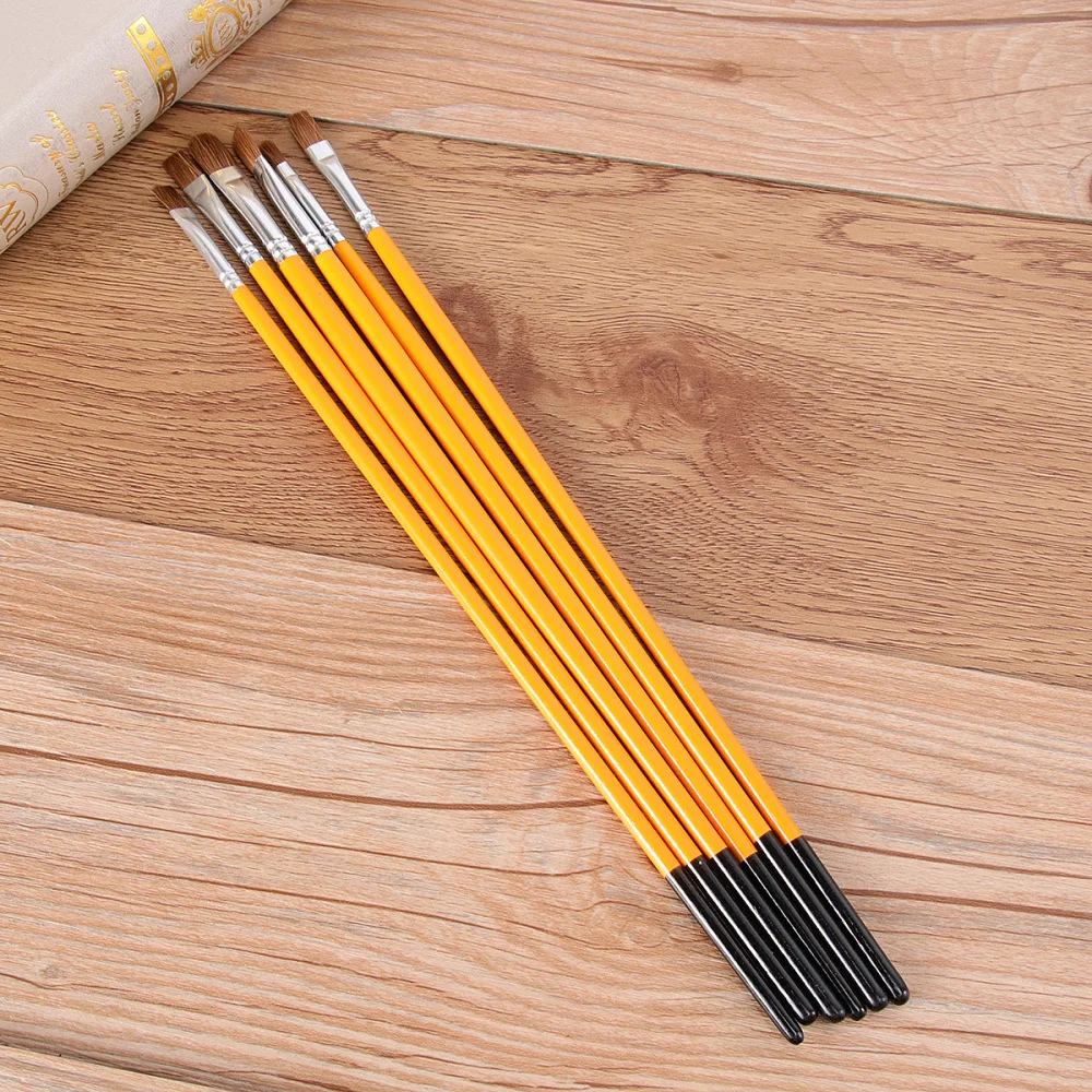 

12Pcs Professional Paint Brushes Wood Handle Oil Painting Brush Gouache Acrylic Oil Painting Brush for Students Artists Use