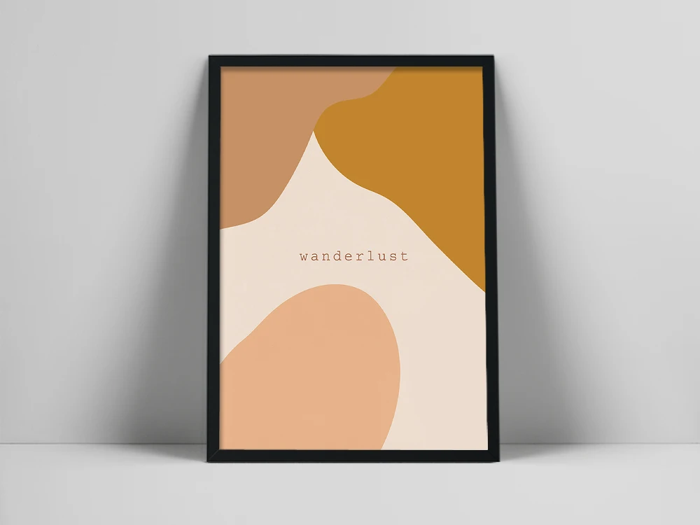

Quote Art Print | Minimal Warm Tone Wall Art | Traveler Quote Poster | Printable Typographic Art | Boho Wall ine Iara
