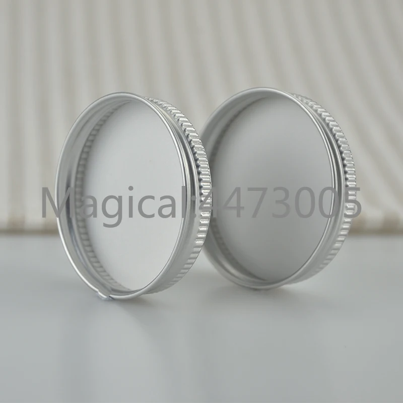 50pcs 100ml refillable round aluminium box empty screw top aluminum bottles Cream emulsion Cosmetic jar subpackage | Красота и