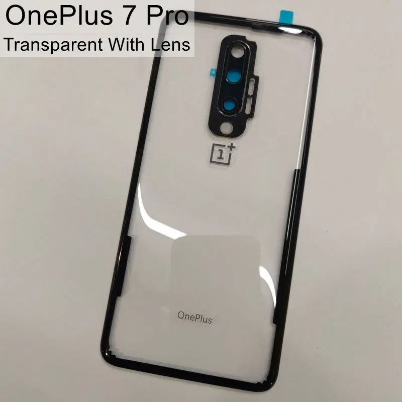 Заднее стекло Oneplus 6 6T 7 Pro крышка батареи Oneplus 6 задняя дверь Корпус чехол Oneplus 6T 7 Pro крышка батареи с объективом камеры