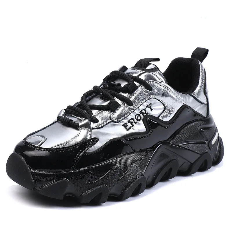 

European Station Net Celebrity Old Shoes Female Ins Tide Autumn New Korean Fashion Trend Thick-soled Leather Sports Shoesjh8sd