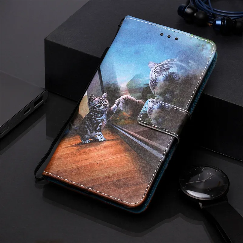 

Wekays Cover Cartoon Leather Stand Flip Fundas Case For Coque Samsung Galaxy A10s A20s A60 A80 A90 M40 Cover Cases Shell Etui