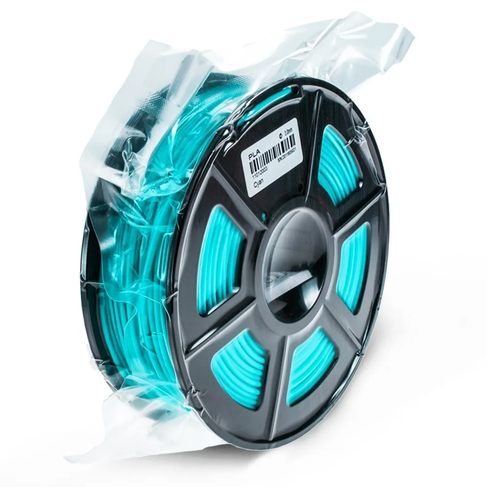 PLA-CYAN SUNLU PLA/PLA+ нить для 3d принтера 1,75 мм 1 кг с катушкой PLA/PLA плюс нити для детского рисования Бестселлер расходные материалы - Цвет: PLA-CYAN