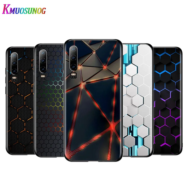 

Technology Carbon Fiber Silicone Cover For Huawei P40 P30 P20 Pro P10 P9 P8 Lite E Plus 2019 2017 5G Black Soft Phone Case