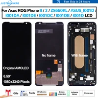 Original AMOLED For Asus ROG Phone ZS660KL I001D I001DA Pantalla lcd Display Touch Panel Screen Digitizer Assembly Repair