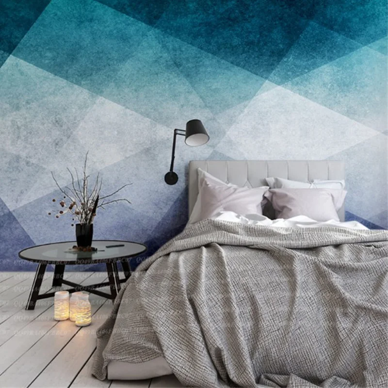 

Изготовленный На Заказ 3D фото обои творческий фотообои с геометрическим рисунком Спальня Гостиная диван ТВ фоне кирпичной стены бумаги укр...