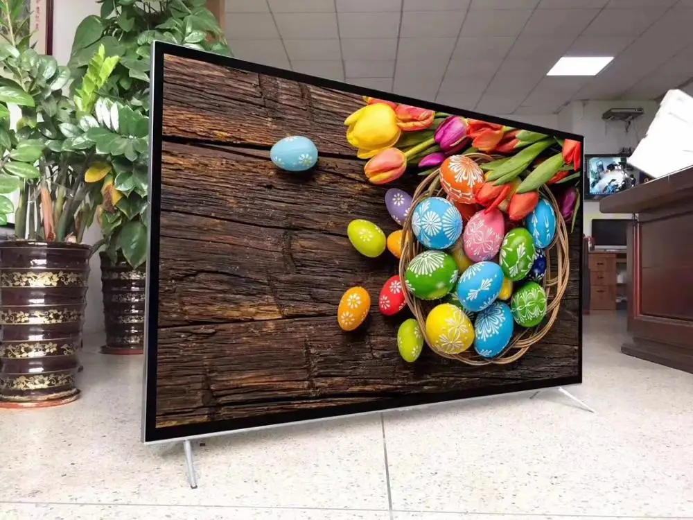 65 75 ''дюймов Смарт Android ТВ 4K светодиодный Wi Fi/lan интернет