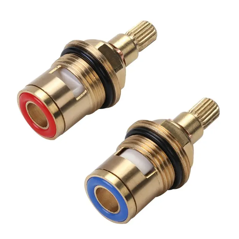

Brass Ceramic Tap Valve Faucet Cartridge Bathroom Hot Cold Water Mixer Valve
