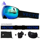 Профессиональные лыжные очки, новинка 2021, для мужчин и женщин, двухслойные линзы, противотуманная большая Лыжная маска, зимние очки OTG для снега, снегохода