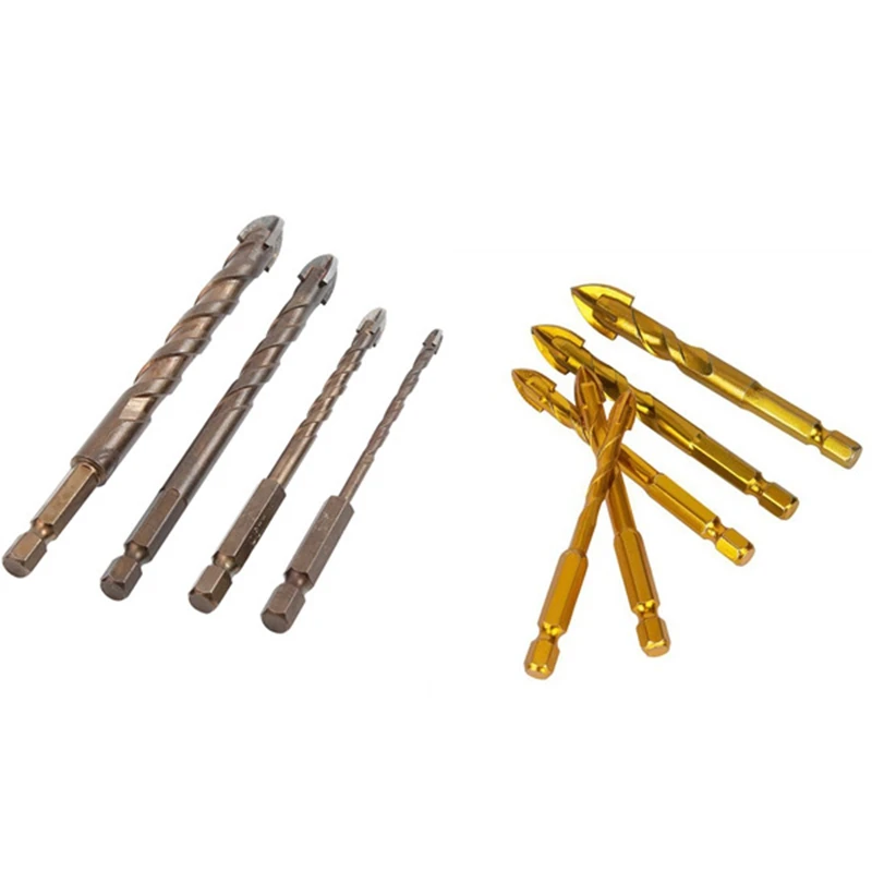 Акция! Набор сверл комплект из 5 насадок карбида вольфрама и с шестигранным