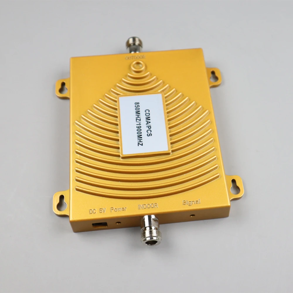 

ZQTMAX 2G 3G 4G Signal Repeater 850 1900 Dual Band Cellular Signal Booster 65dB Gain smartphone mobile amplifier with antenna