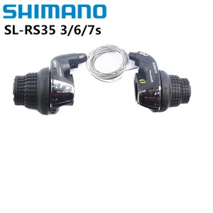 Shimano Tourney SL RS36 RS35 RS25 Revoshift Bike Twist Shifter Lever 3/6/7Speed 18s 21s  RS35 as RS31For MTB Bike Bicycle Parts