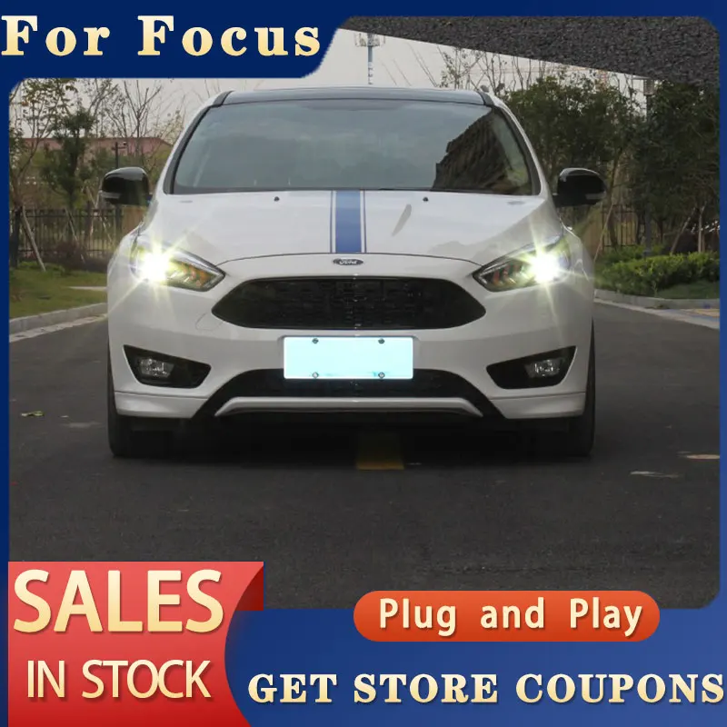 Для Ford Focus головный фонарь 2015-2017 новый светодиодный DRL D2H спрятанный налобный Angel Eye