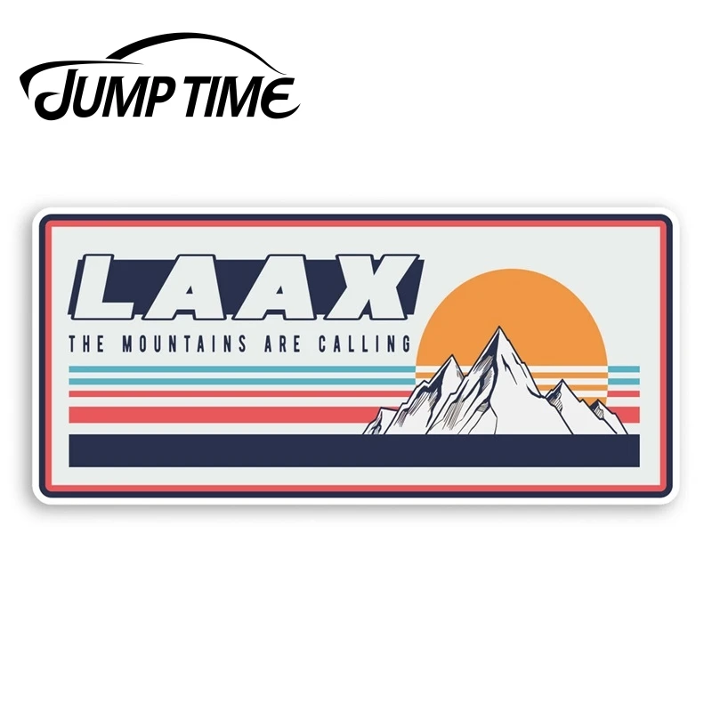 Виниловые наклейки Laax в стиле ретро с надписью время прыжков швейцарская