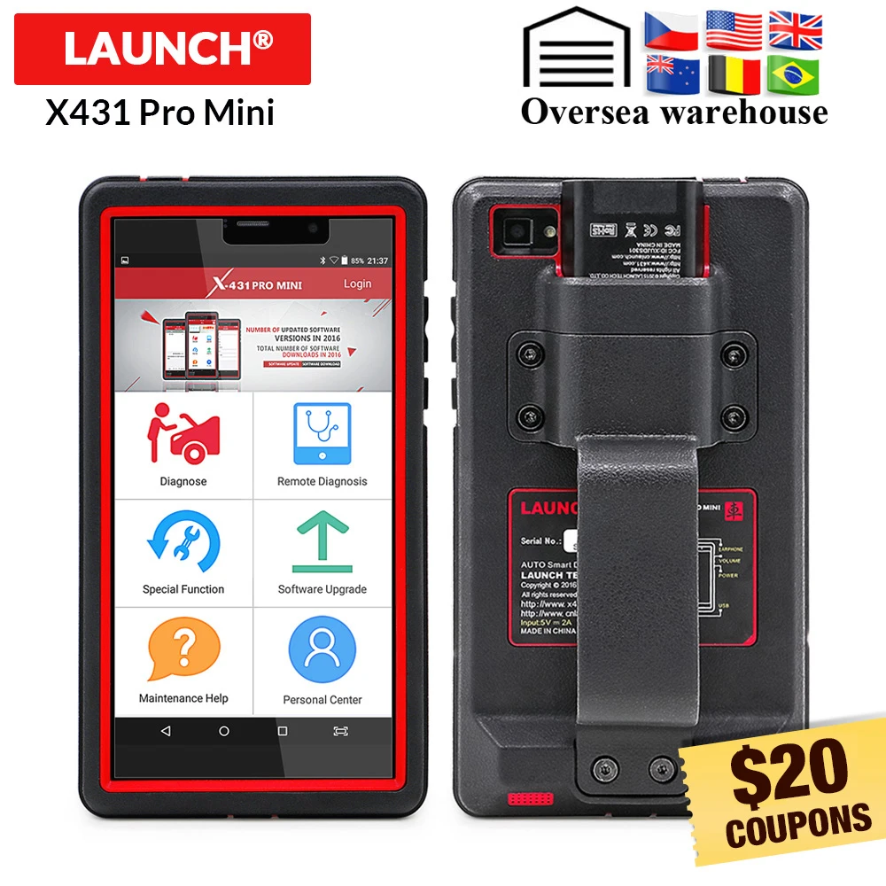 LAUNCH X431 Pro Mini Full System автоматический диагностический сканер wifi/Bluetooth X-431 Pro mini OBD OBD2 Автомобильный сканер 2 года бесплатное обновление