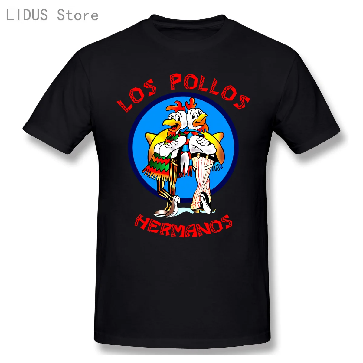 

Men's Fashion Breaking Bad T Shirt LOS POLLOS Hermanos TShirt Chicken Brothers Short Sleeve Tee Hipster Tops