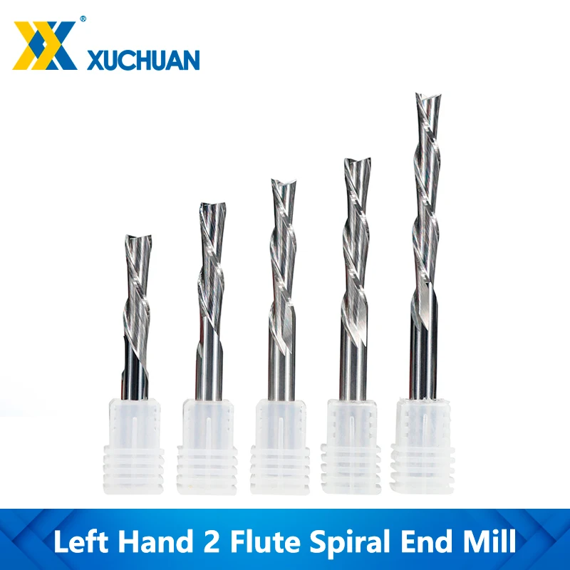 

2 Flute Spiral Milling Cutter 3.175mm Shank End Mill For Aluminum Cutting Tungsten Carbide Engraving Drill Bit CNC Router Bit