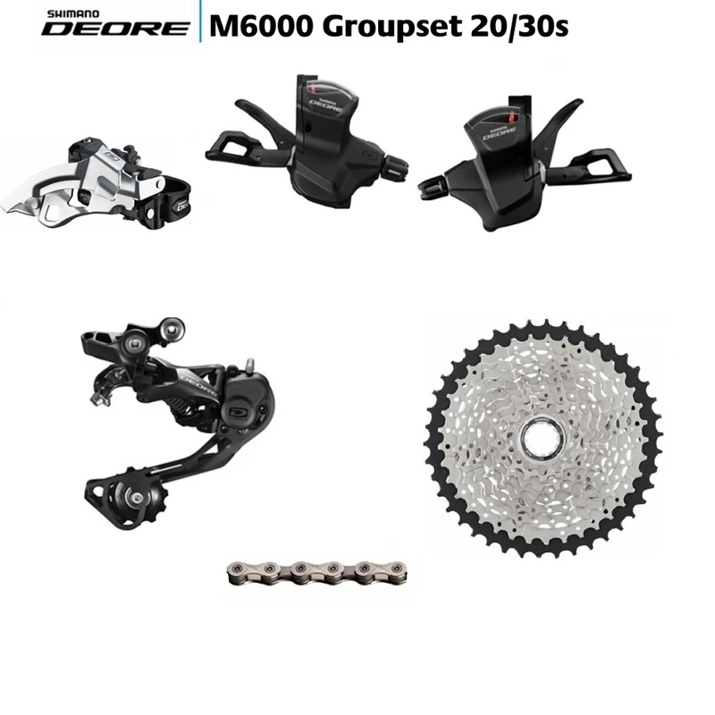Набор переключателей Shimano DEORE M6000 20s 30s без тормозов и коленчатых колодок кассета