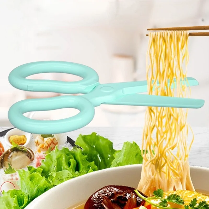 

1pcs Portable Food Scissors PP Resin Vegetables Scissors Kitchen Dinnerware Tool Multi-function Baby Feeding Helper