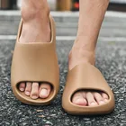 Шлепанцы Y 2021 унисекс, сланцы, дышащие сандалии для воды и пляжа, легкие, с открытым носком, белые, размеры 34-46