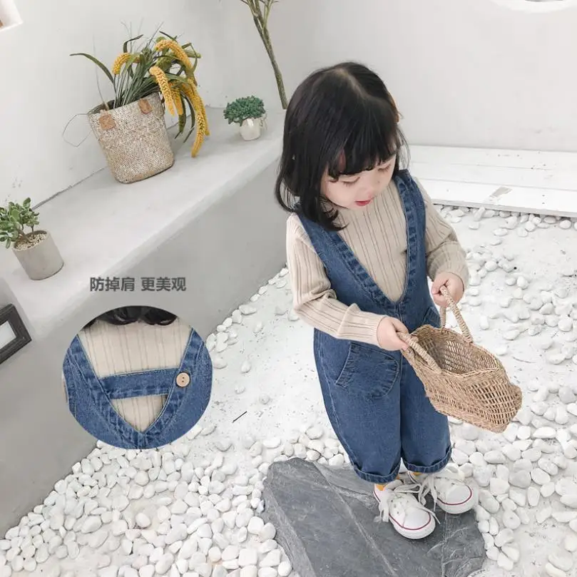 Джинсовый комбинезон для мальчиков и девочек на осень/весну | Мать ребенок