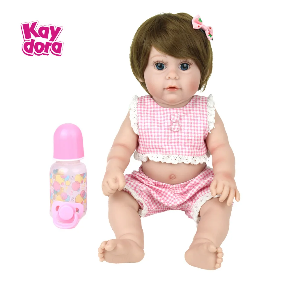 KAYDORA 18 дюймовые полностью Мягкие силиконовые куклы Новорожденные реалистичные