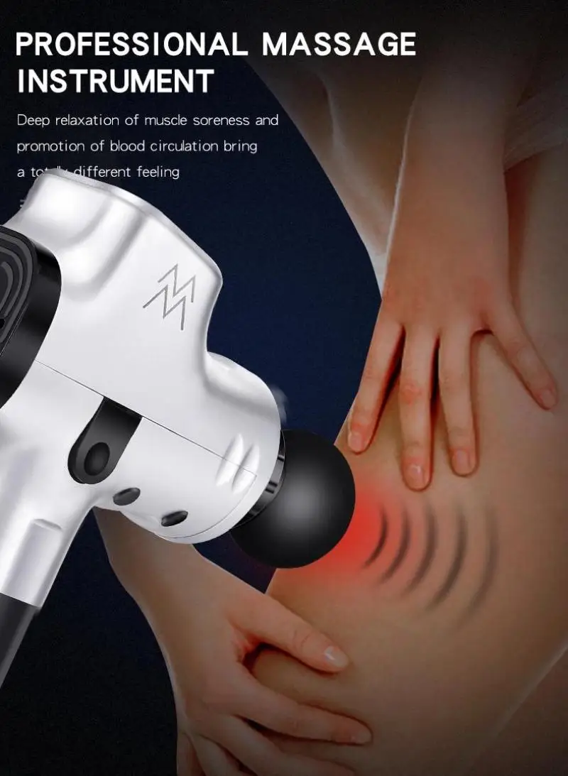 

High Frequency Lcd Display Imuscle Sports Chiropractic Massage Gun Muscle Relaxation Percussion Vibration Massager
