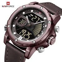 military sport watches for men naviforce luminous chronograph digital wristwatches calendar men%e2%80%98s quartz clock relogio masculino