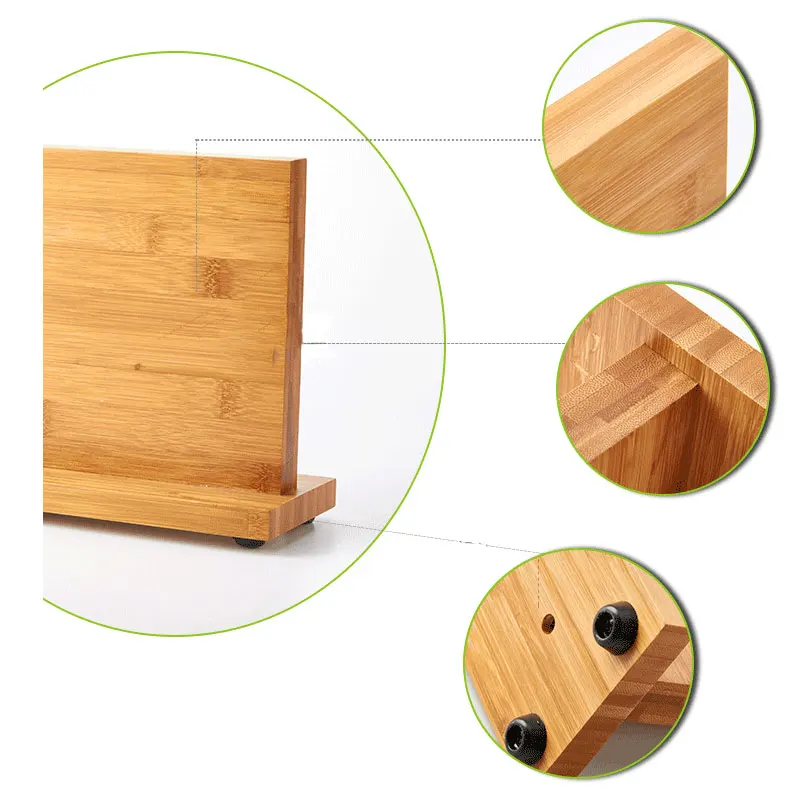 Качественный креативный магнитный держатель для ножей бамбуковый непористый