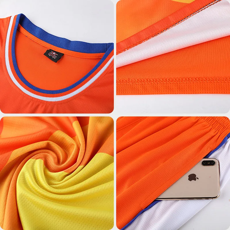 

Custom Basketball Jersey Basketball-Uniforms-Sets Throwback Men College Basketball Jerseys Suits Shorts Men