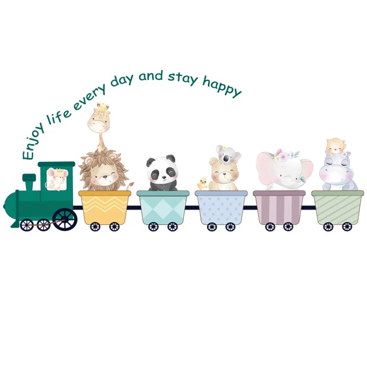 Новые Мультяшные экспорт наклейки на стену Модное искусство украшение детской