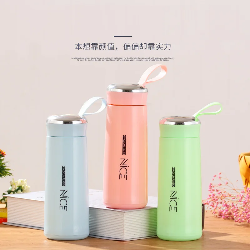 Оптовые цены бутылка для воды стеклянный термос с двойными стенками Термокружка