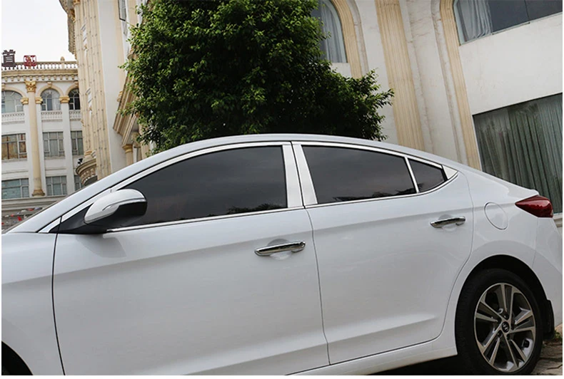 

stainless steel car window trims for hyundai elantra 2016 2017 2018 hyundai Avante super elantra