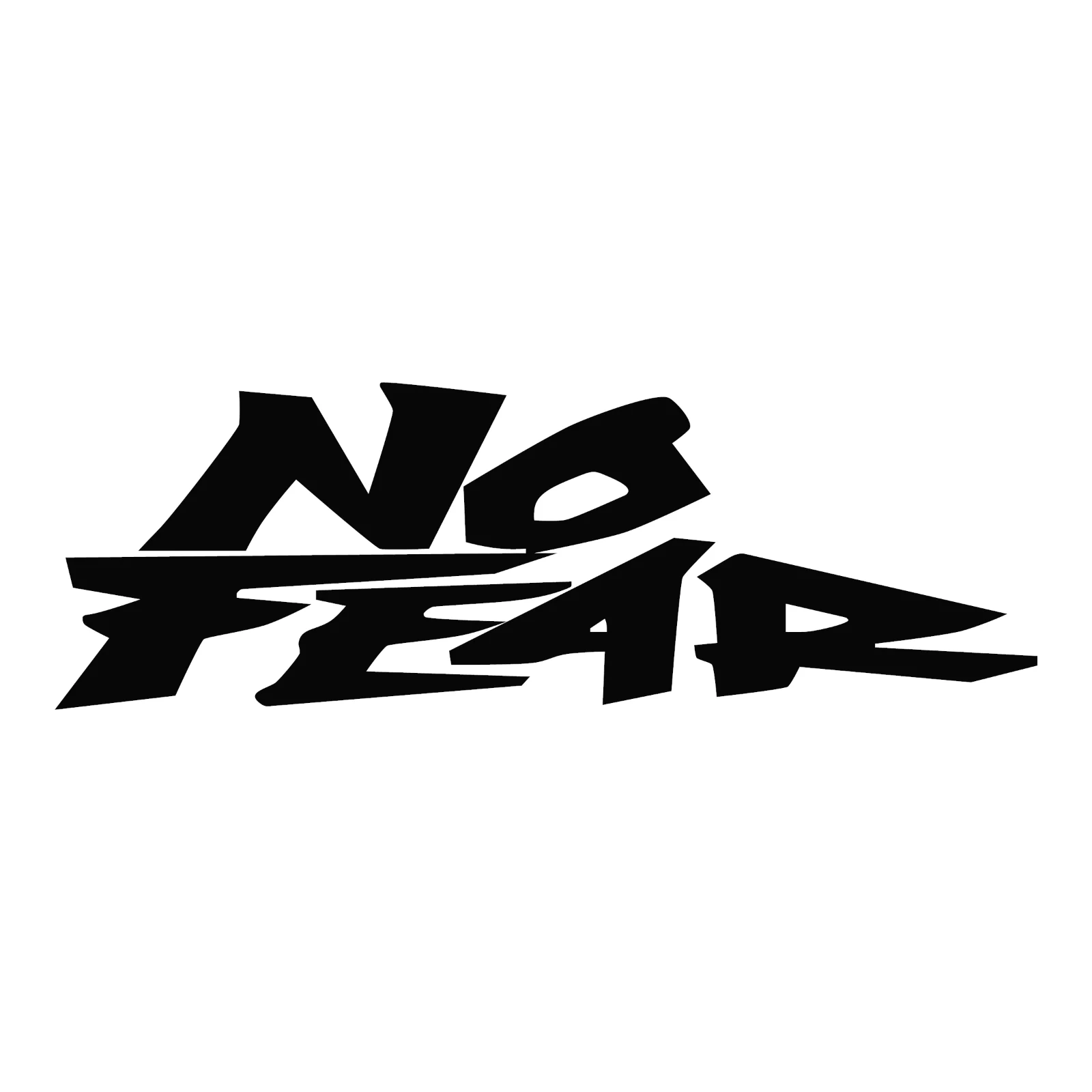 

No Fear Logo Text Car Truck Window Wall Laptop Gift Bumper Motorcycle Helmet Decal Sticker Vinyl Cover Scratched Waterproof PVC