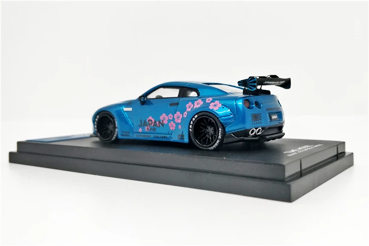 1: 64 раз модель Nissan GTR R35 японская Гора Фудзи сакула литая под давлением модель автомобиля