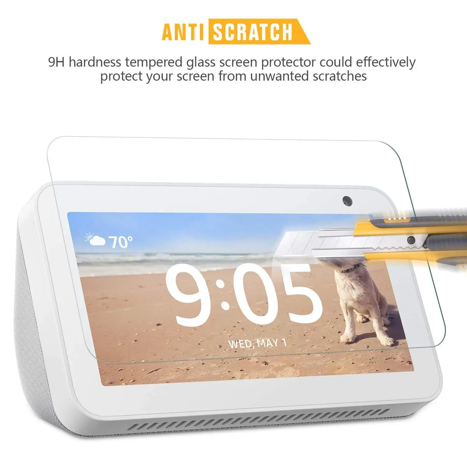 

For Amazon Echo Show 5 Scratch Resistance Screen Protector Tempered Glass For Amazon Echo Show 5 8.0" HD Protective Glass Film