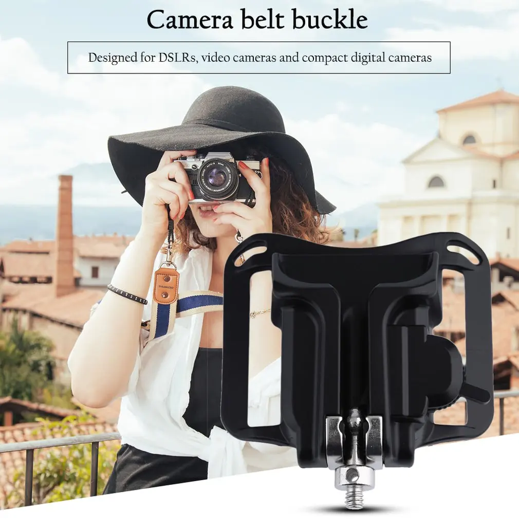 

Universal Camera Waist Belt Buckle Quick Strap Holster Hanger Button Mount Fast Loading For All DSLR SLR Video Camera Drop Ship