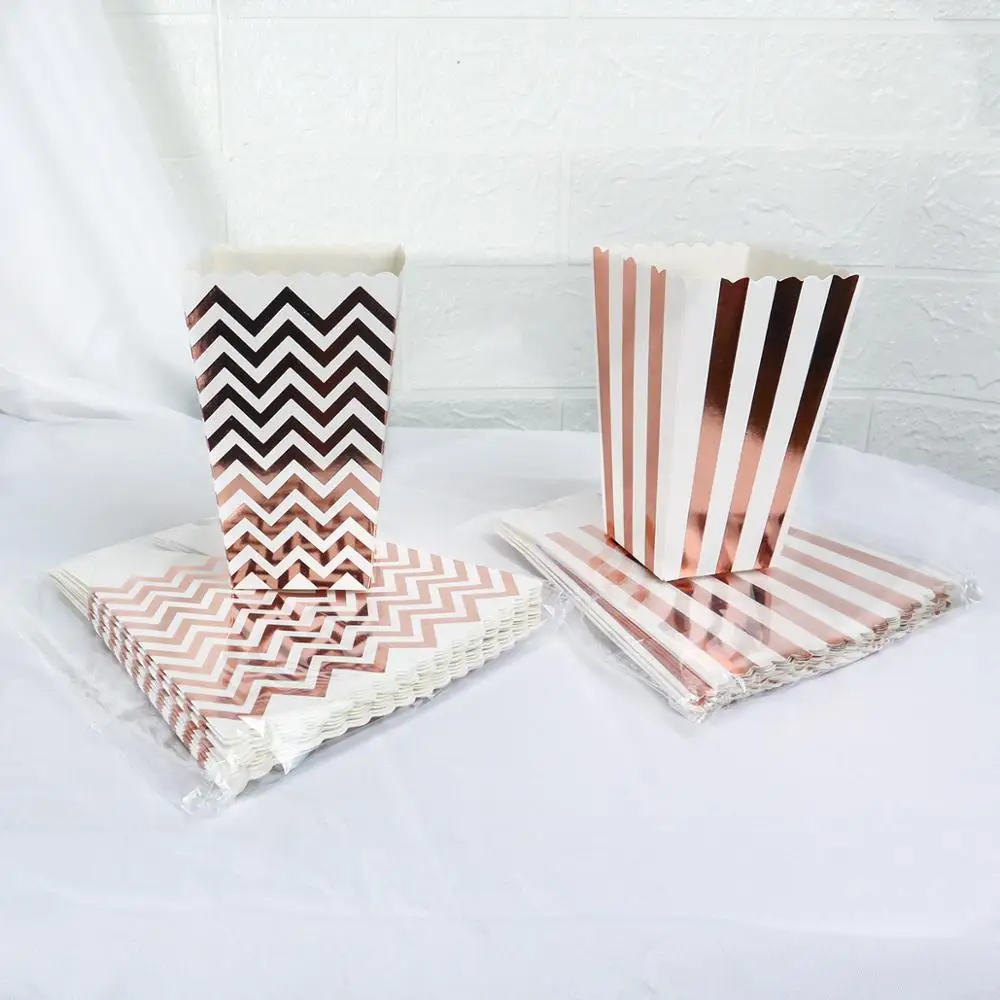 6/12 шт. бумажные коробки для попкорна | Дом и сад