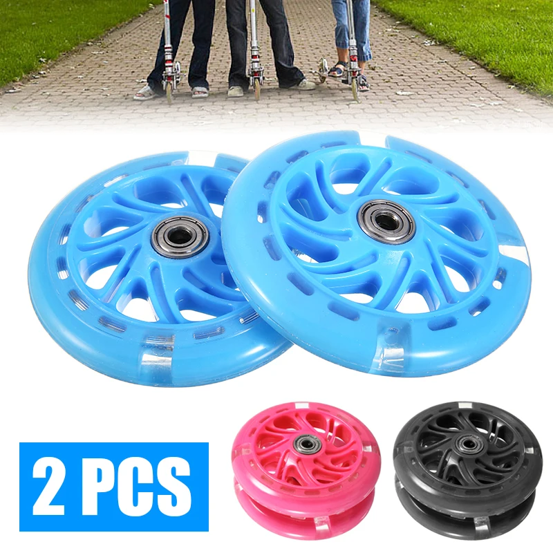 Детские фонарики колеса для скутера передние/задние светодиодные 1 пара 120