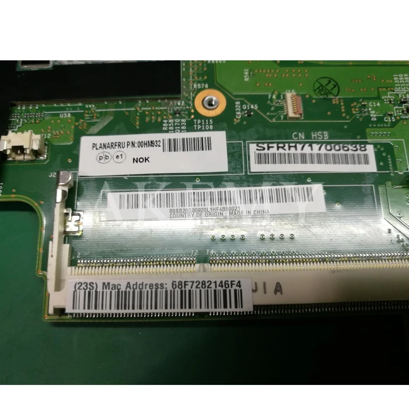 

SAMXINNO X240S Motherboard For Lenovo ThinkPad X240s Laotop Mainboard with I5-4200U/i5-4210U CPU